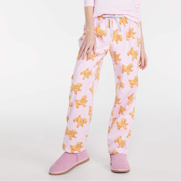 Peter Alexander Other - 💗🐕 Peter Alexander Pink PJ Pants 🐕💗 Fluffy Dog Bottoms Size Medium (12) BNWT